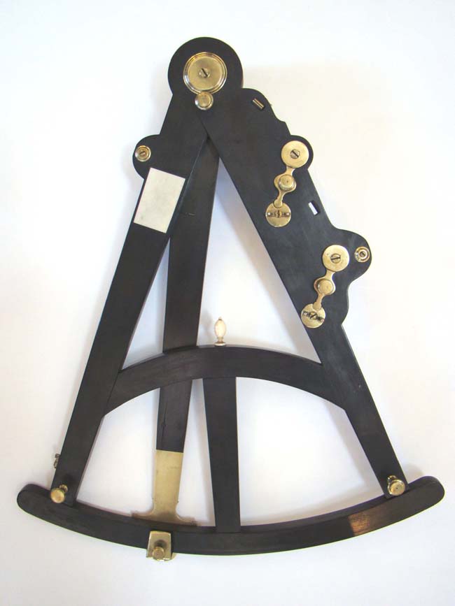 A Fine and Early Ebony Octant inscribed 'Made by John Gilbert on Tower Hill, London, for Capt. William McNeill, February 20, 1766.' — image 3